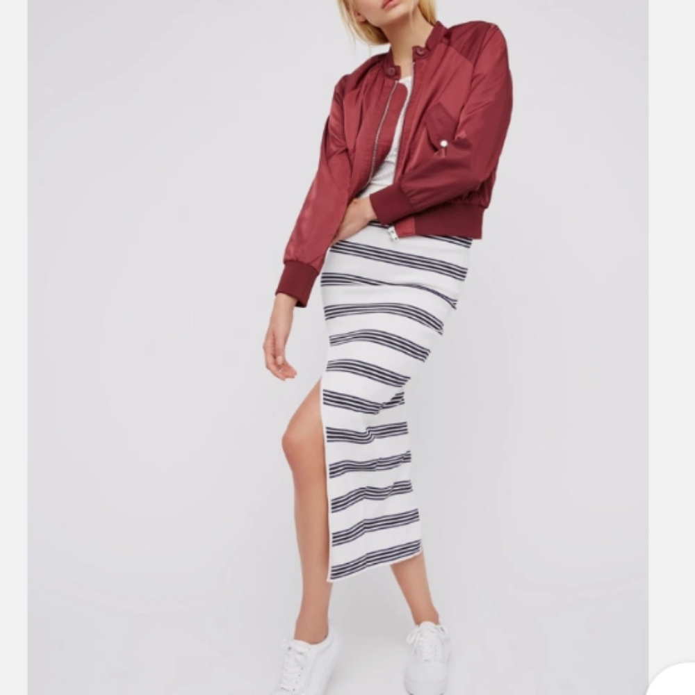 Alice McCall My Selfish Heart Stripe Midi Skirt NWT Free People